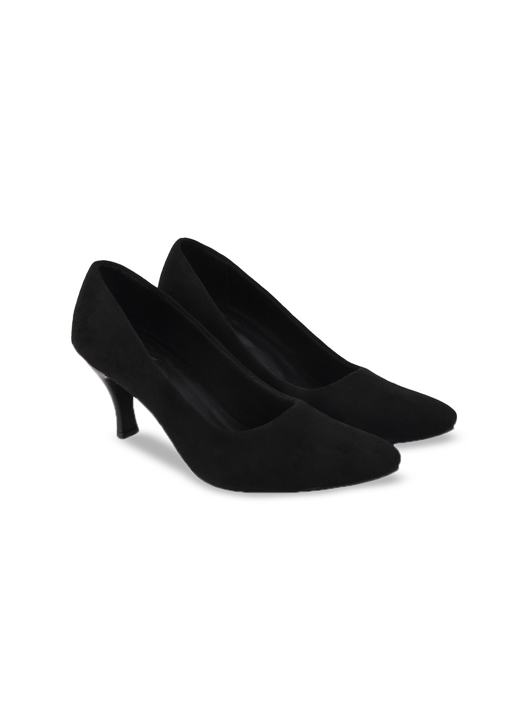 

Shoetopia Girls Suede Stiletto Pumps, Black