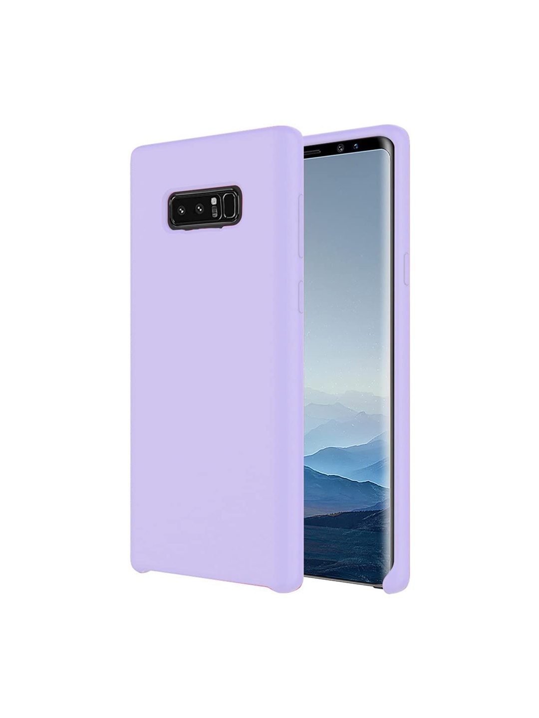 

LIRAMARK Liquid Silicone Soft Galaxy Note 8 Back Case, Lavender