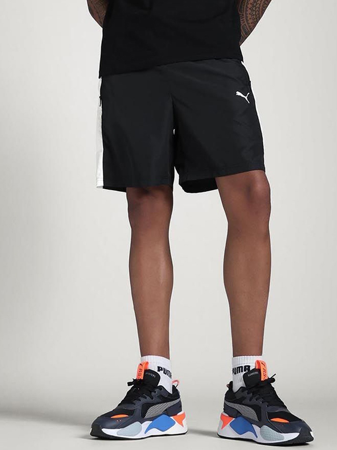 

Puma Essentials Zippered Men's Woven Regular Fit Mid Rise Outdoor Shorts, Black