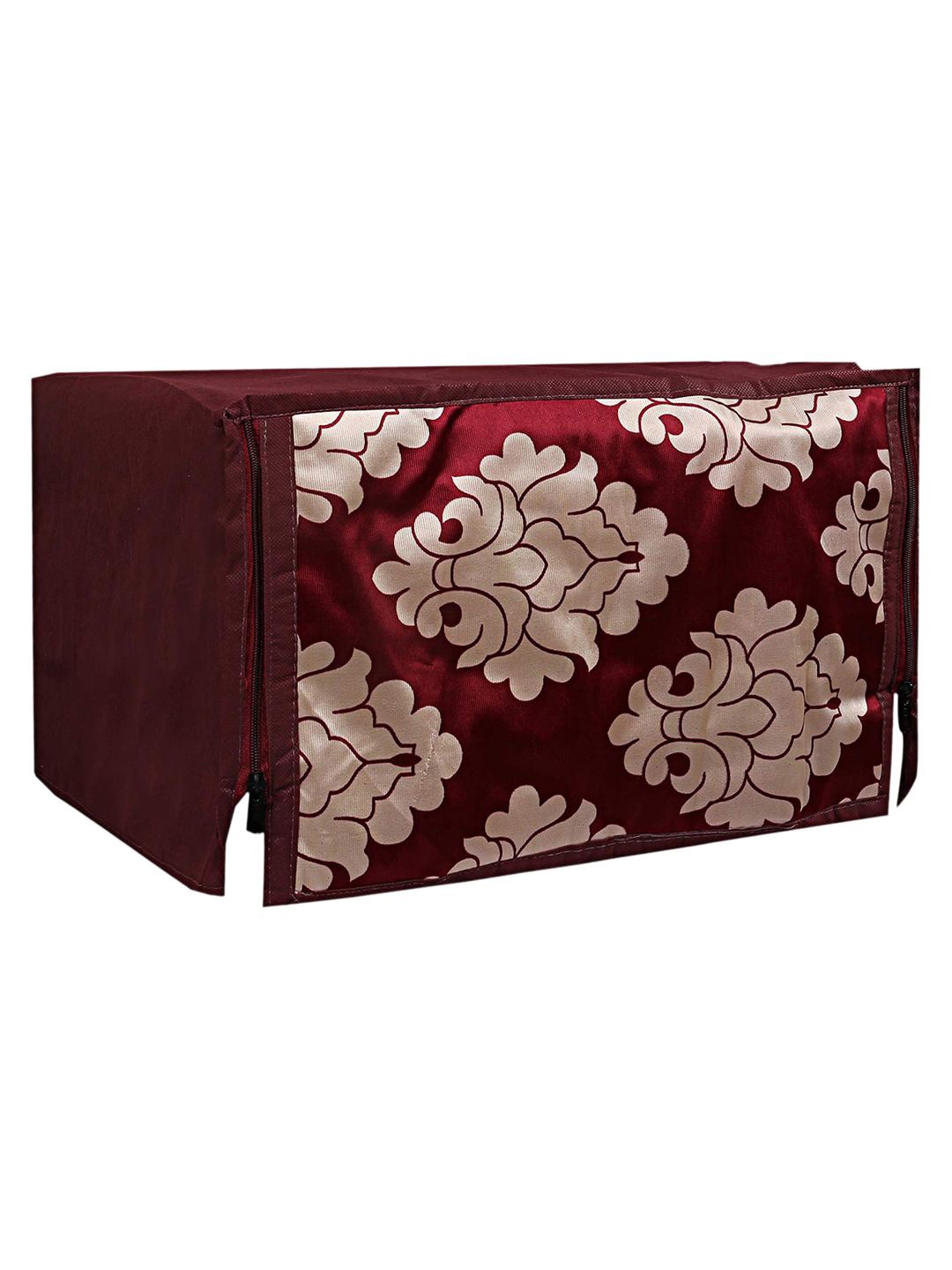 

Kuber Industries Maroon & Beige Microwave Oven Top Cover 25Ltr