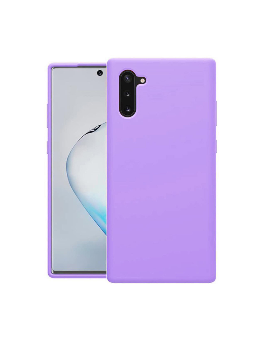 

LIRAMARK Liquid Silicone Soft Back Cover Case for Samsung Galaxy Note 10, Lavender