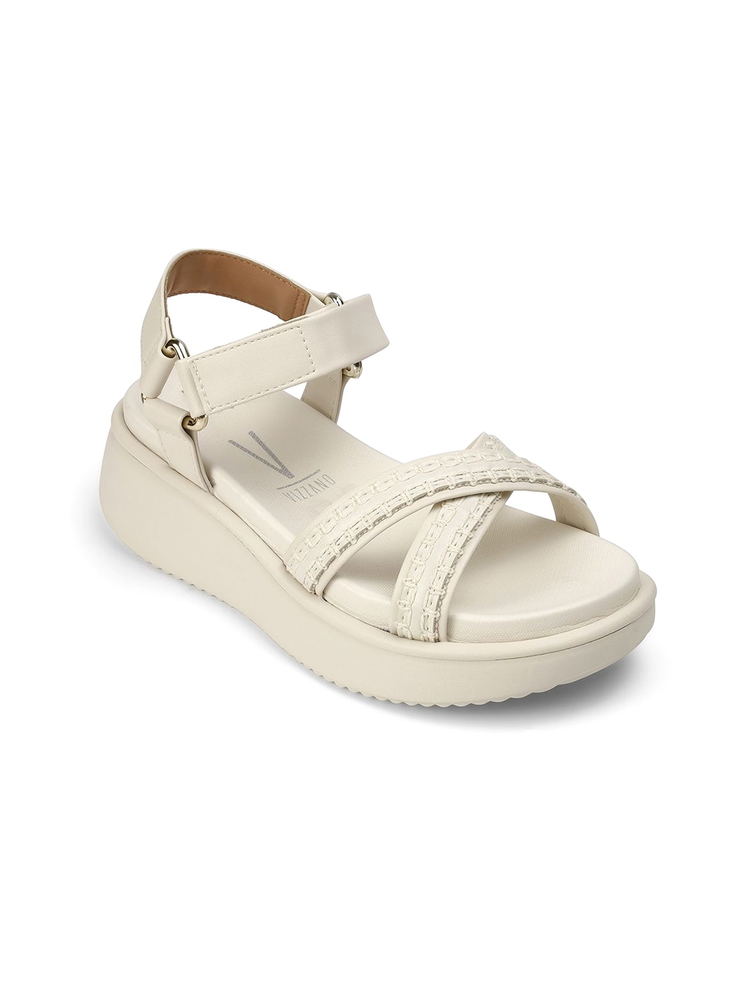 

Vizzano Women Open Toe Flats, Off white