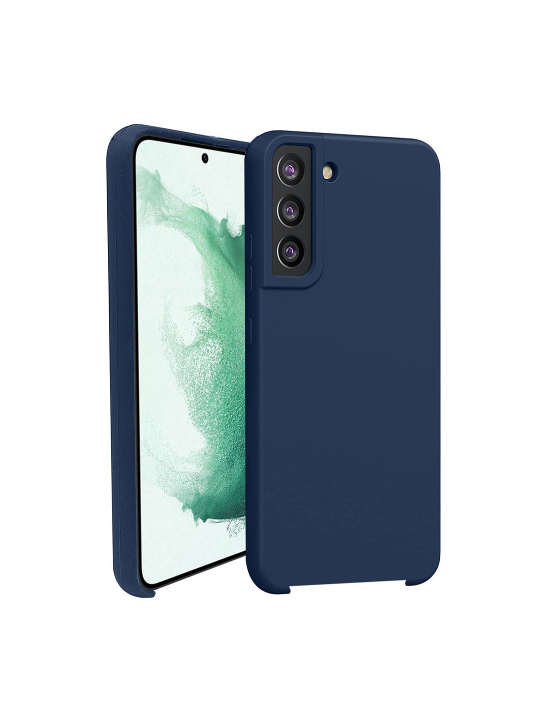 

LIRAMARK Liquid Silicone Soft Back Cover Case for Samsung Galaxy S22 5G, Navy blue