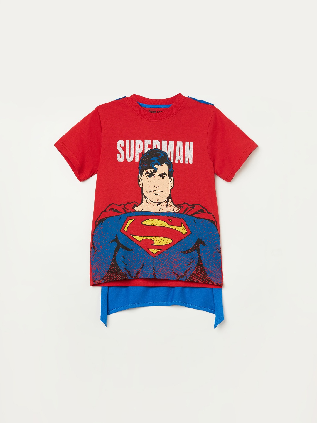 

Fame Forever by Lifestyle Boys Superman Printed Cotton T Shirt, Red