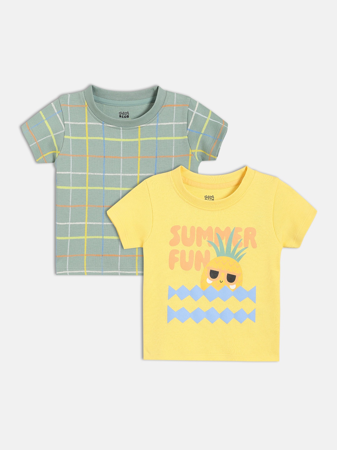 

MINI KLUB Boys 2 Printed Applique T-shirt, Grey