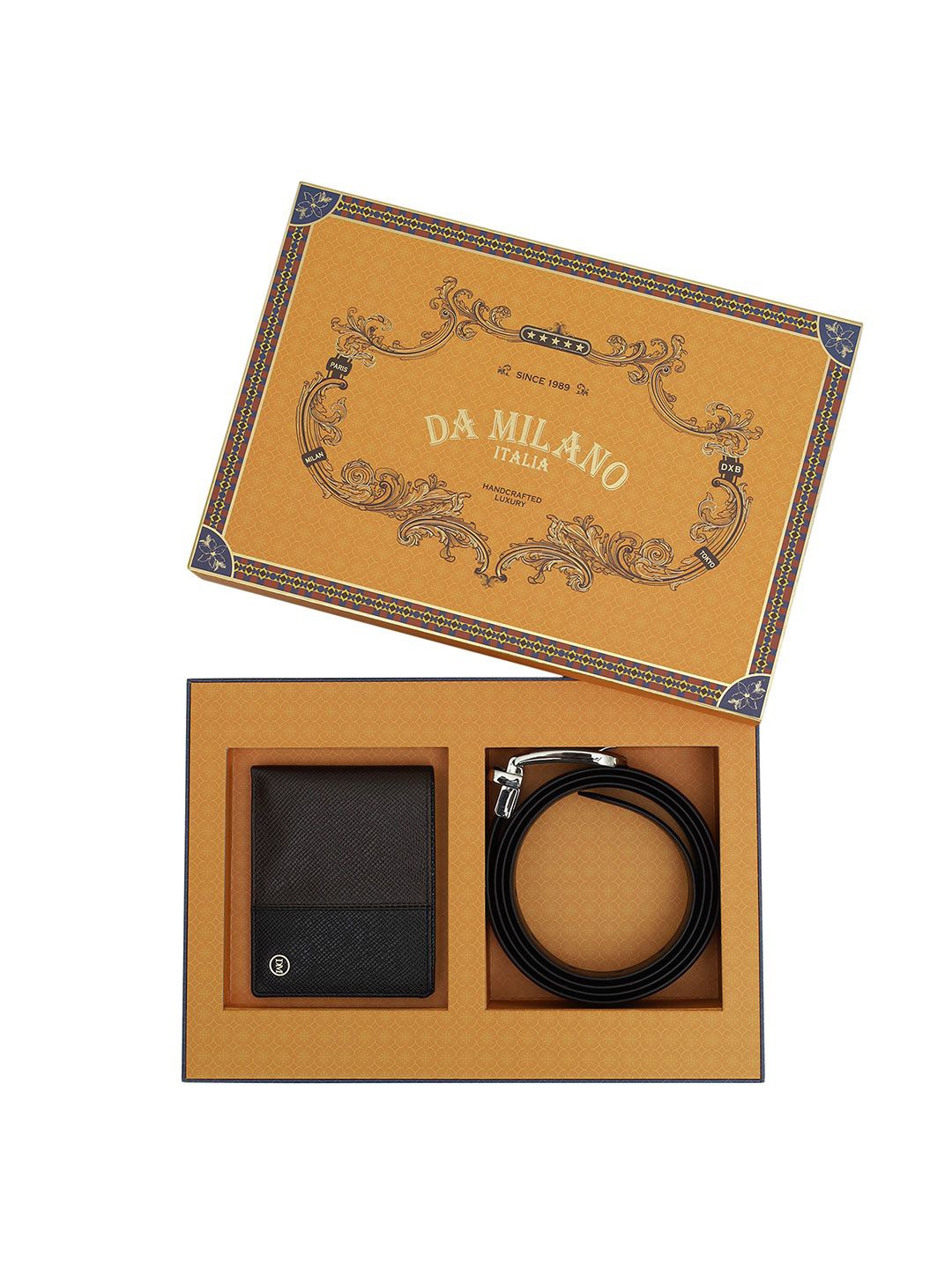 

Da Milano Men Accessory Gift Set Comes with a box, Brown