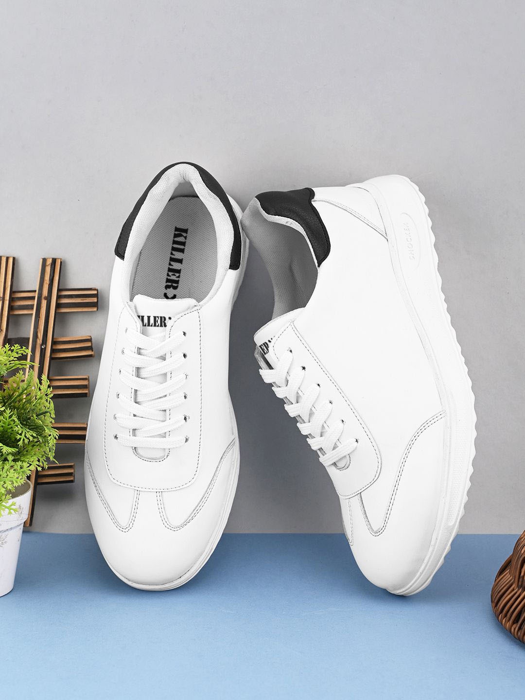 

Killer Men Lace-Ups Sneakers, White