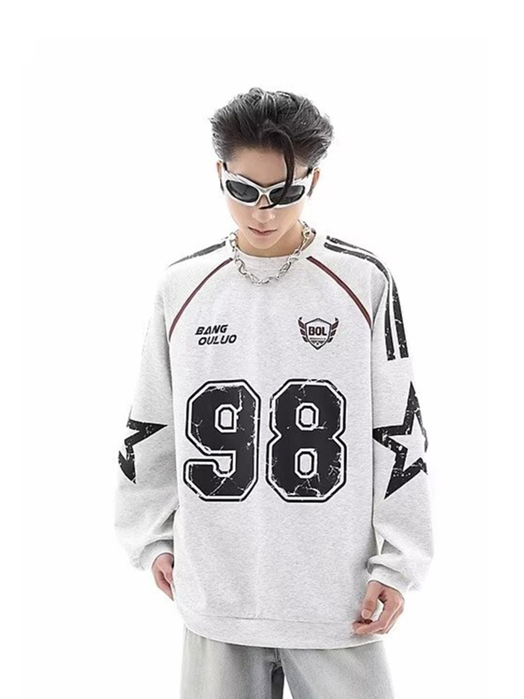 

StyleCast x Revolte Men Typography Printed Sweatshirt, White