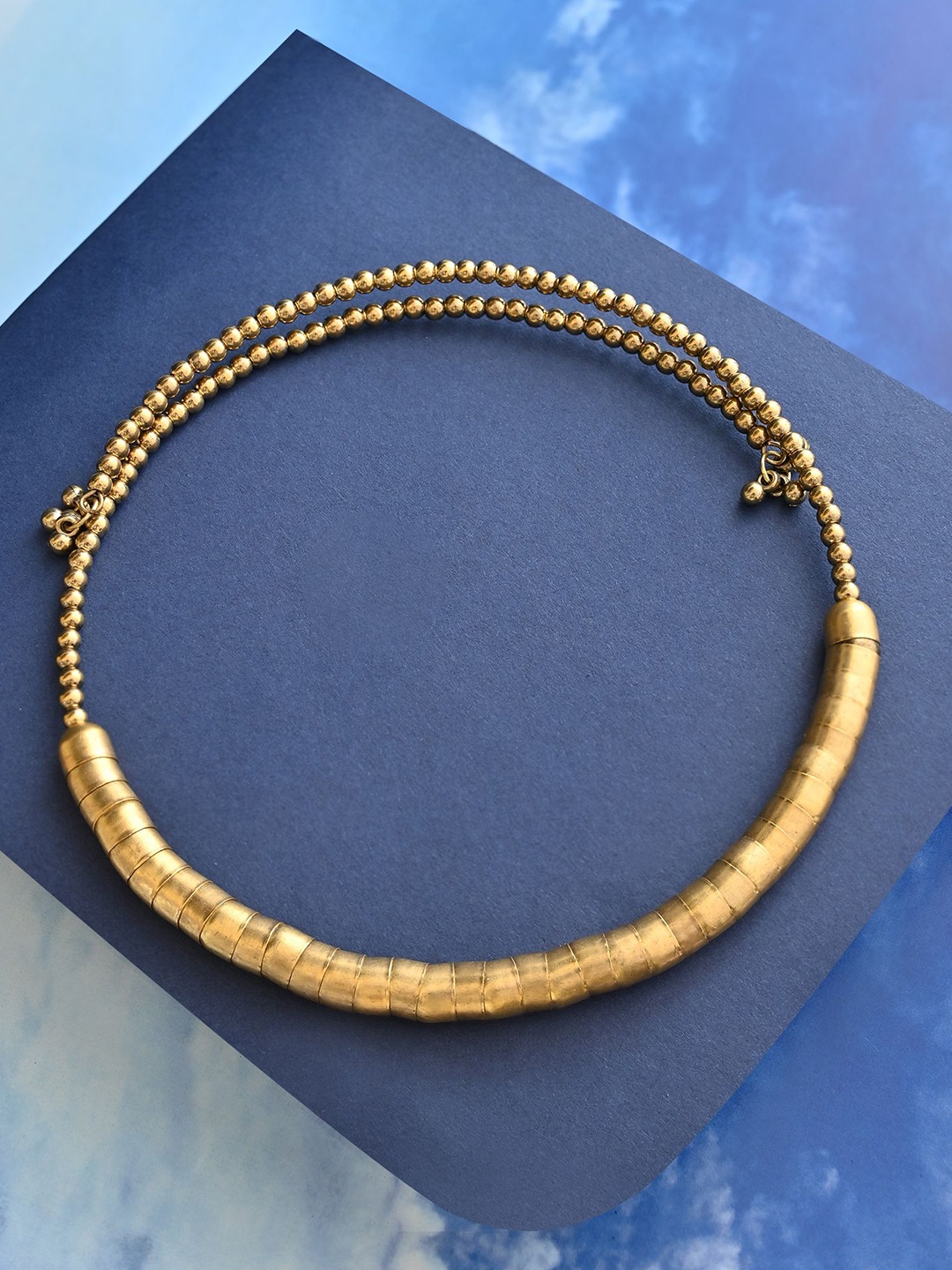 

Fida Gold-Plated Statement Open Necklace