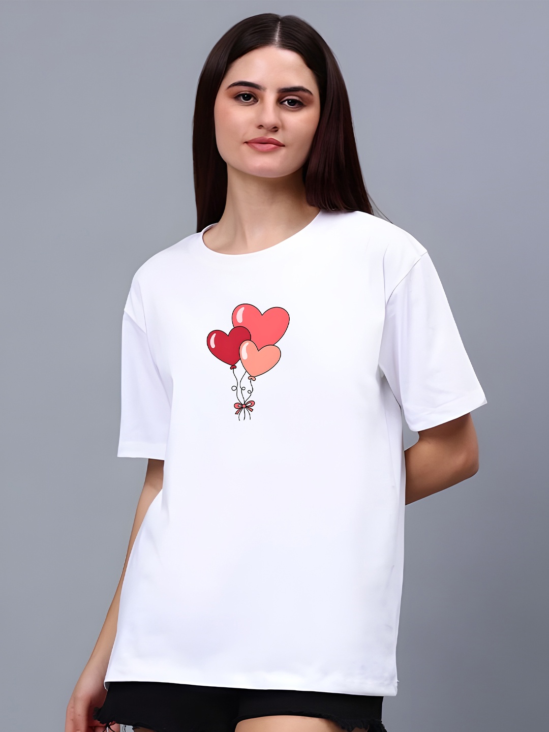 

KAIDO Women Pure Cotton T-shirt, White