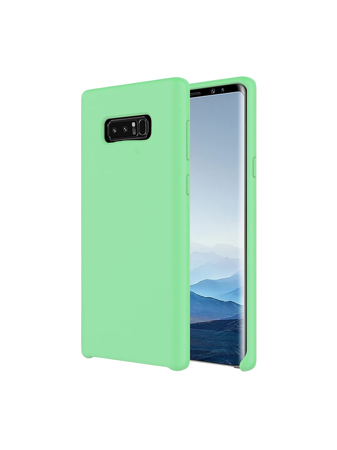

LIRAMARK Liquid Silicone Soft Galaxy Note 8 Back Case, Green