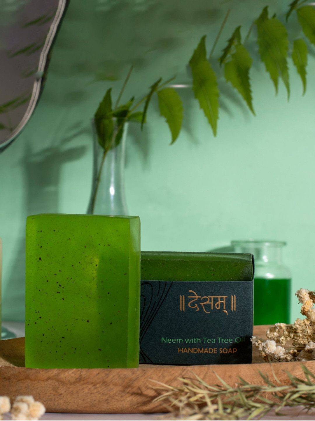 

Desam Organics Neem & Tea Tree Ayurvedic Soap - 100g, Green
