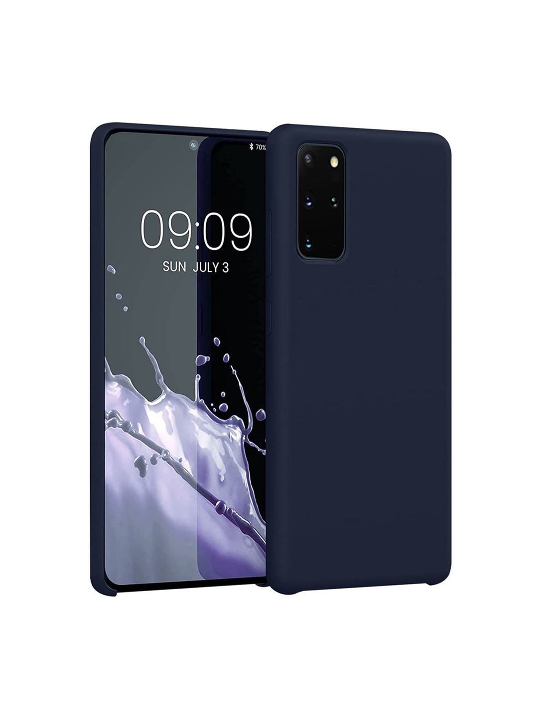 

LIRAMARK Liquid Silicone Soft Samsung Galaxy S20 Plus Back Case, Navy blue