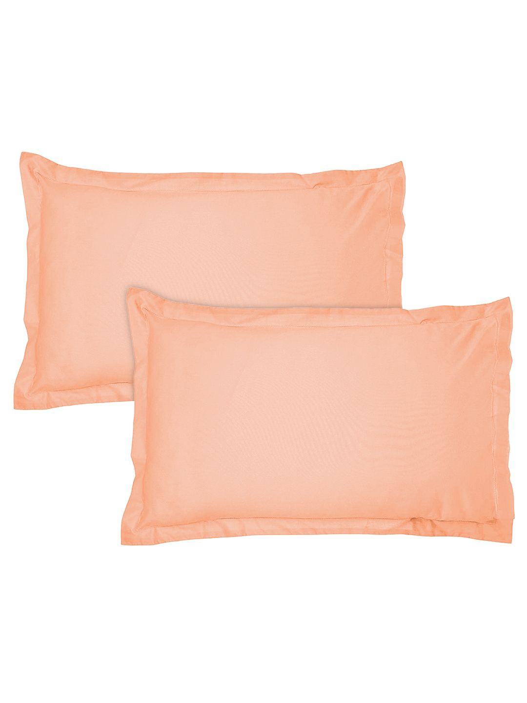 

Kuber Industries Peach-Coloured 2 Pieces Pure Cotton Rectangle Pillow Covers