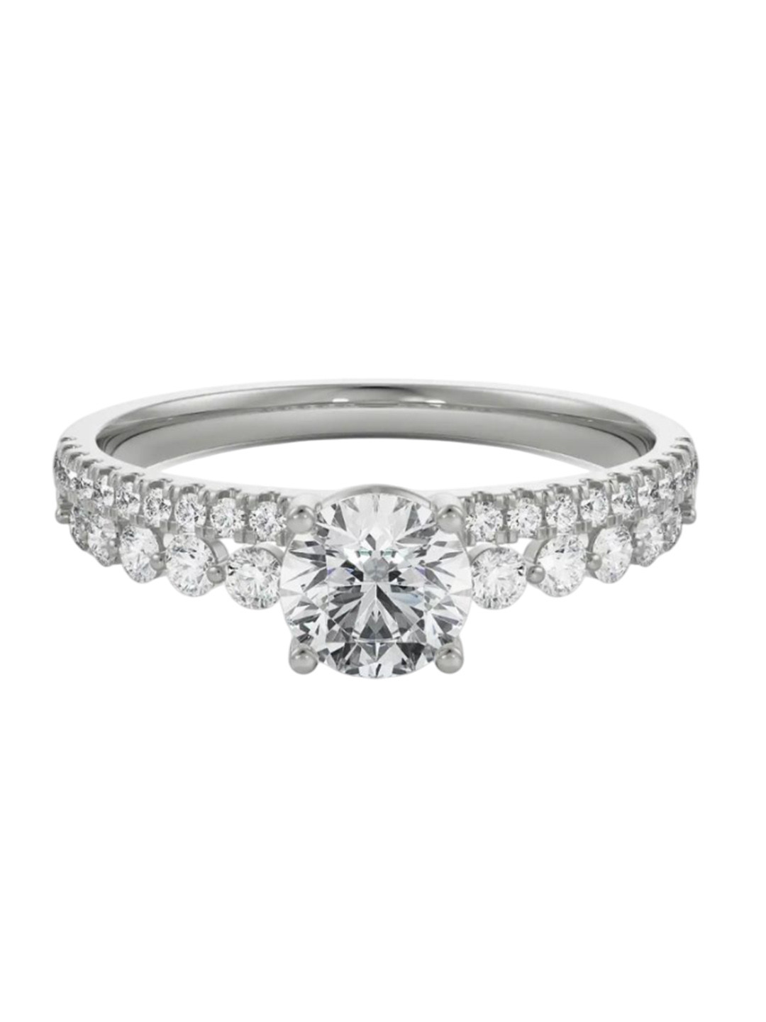 

Emori Women Radiant Ashley 0.74 Diamond Ring 1.86 gm, White