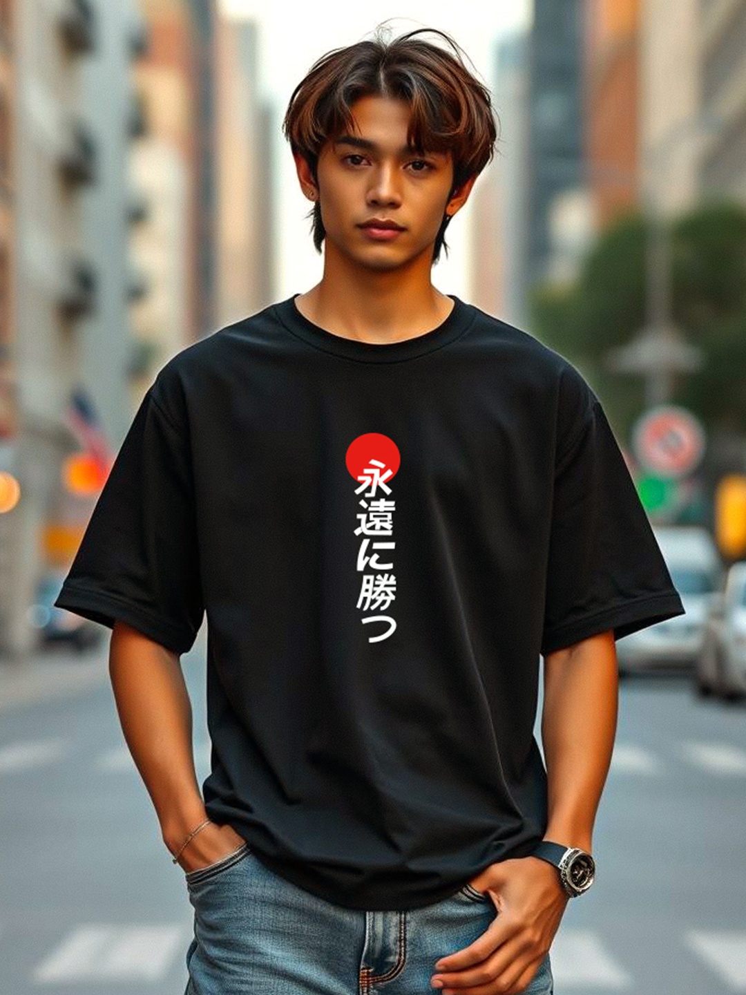 

TOGS & TERRE Men Typography Printed Organic Cotton T-shirt, Black