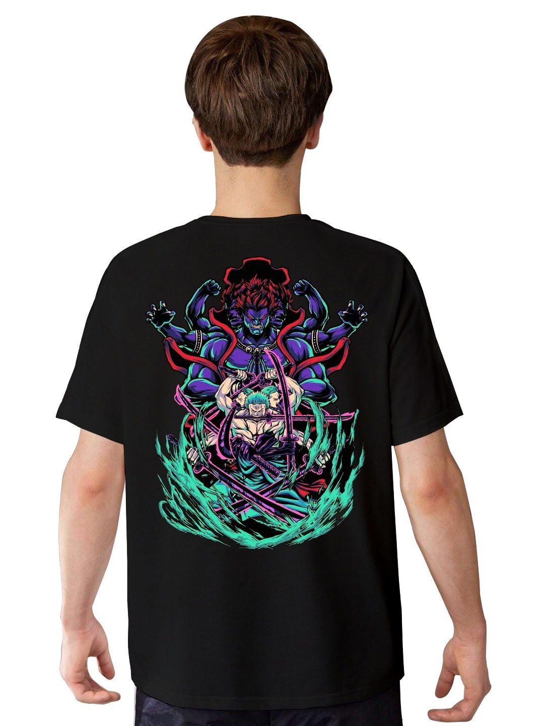 

LOCAVESTIR Boys Printed T-shirt, Black