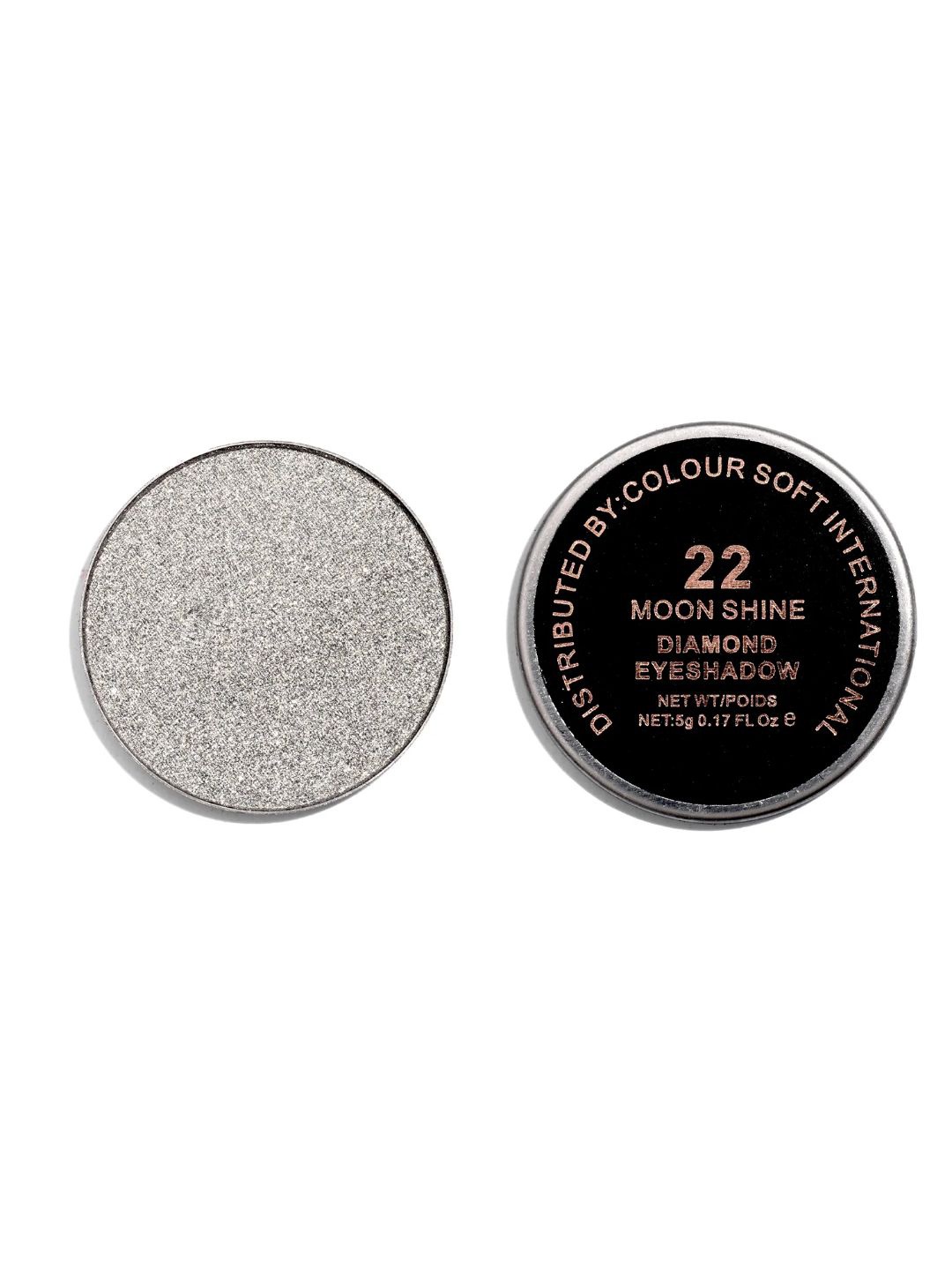 

EUROPE GIRL Diamond Long Lasting Shimmer Eyeshadow- 5 g - Moon Shine 22, Silver