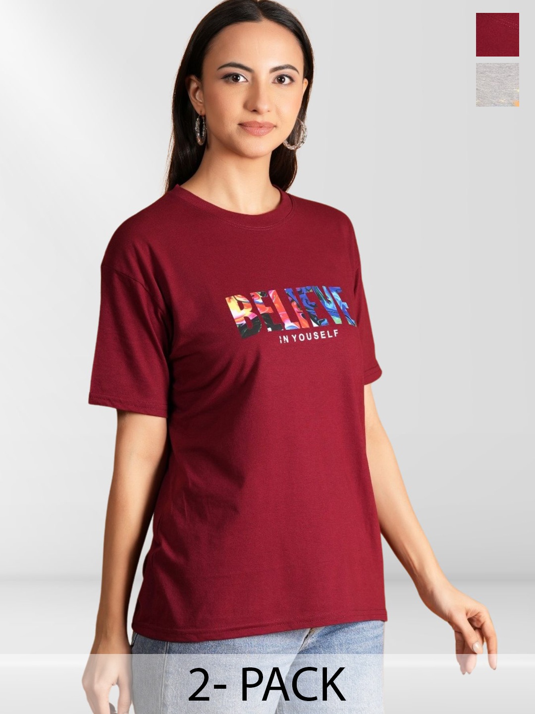 

BAESD Women Typography 2 Printed T-shirt, Multi
