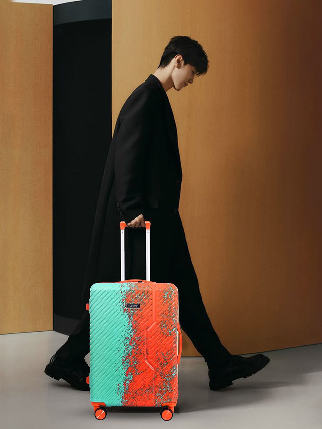 

Luggero Hard-Sided Cabin Trolley Bag, Orange