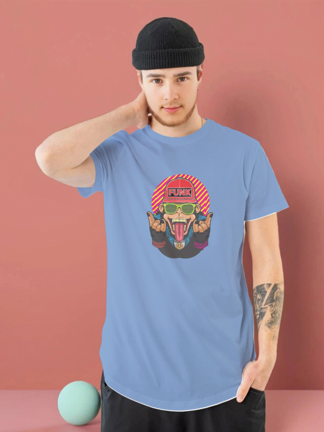 

Moda Rapido Men Printed Pockets T-shirt, Blue