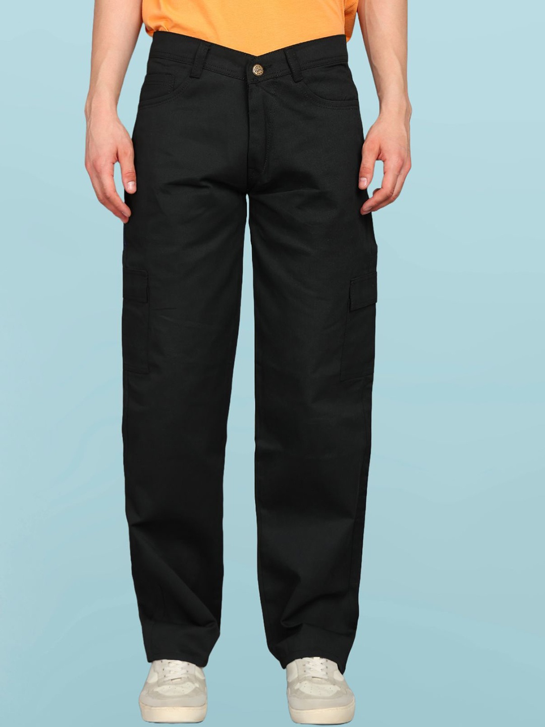 

COMFITS Men Classic Relaxed Fit Jeans, Black