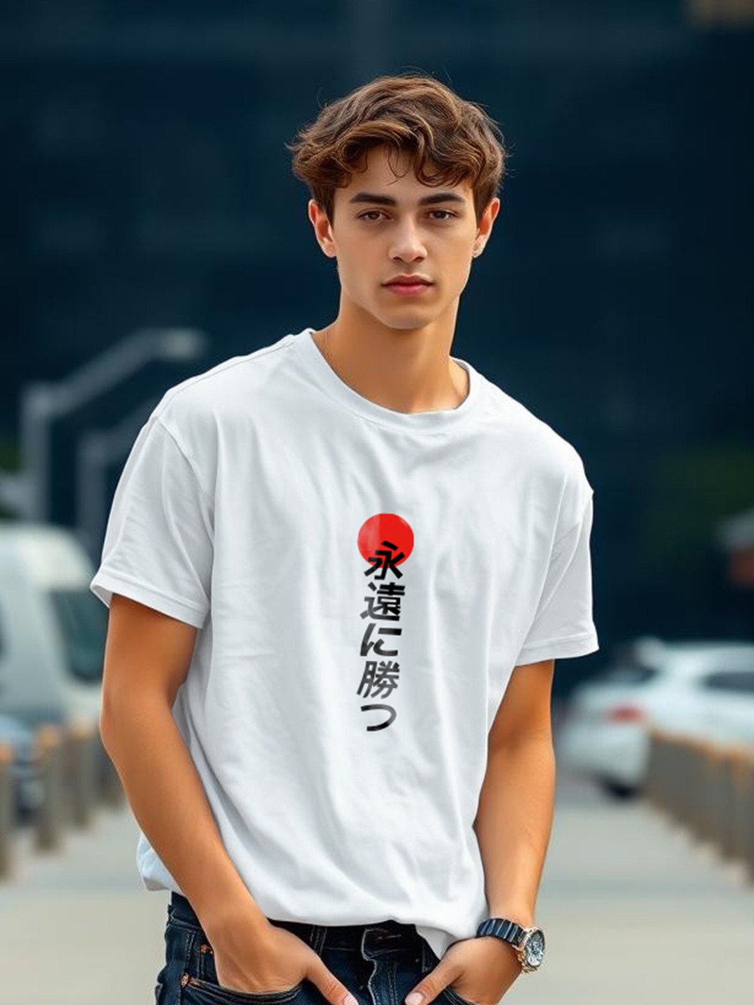 

TOGS & TERRE Men Typography Printed Organic Cotton T-shirt, White