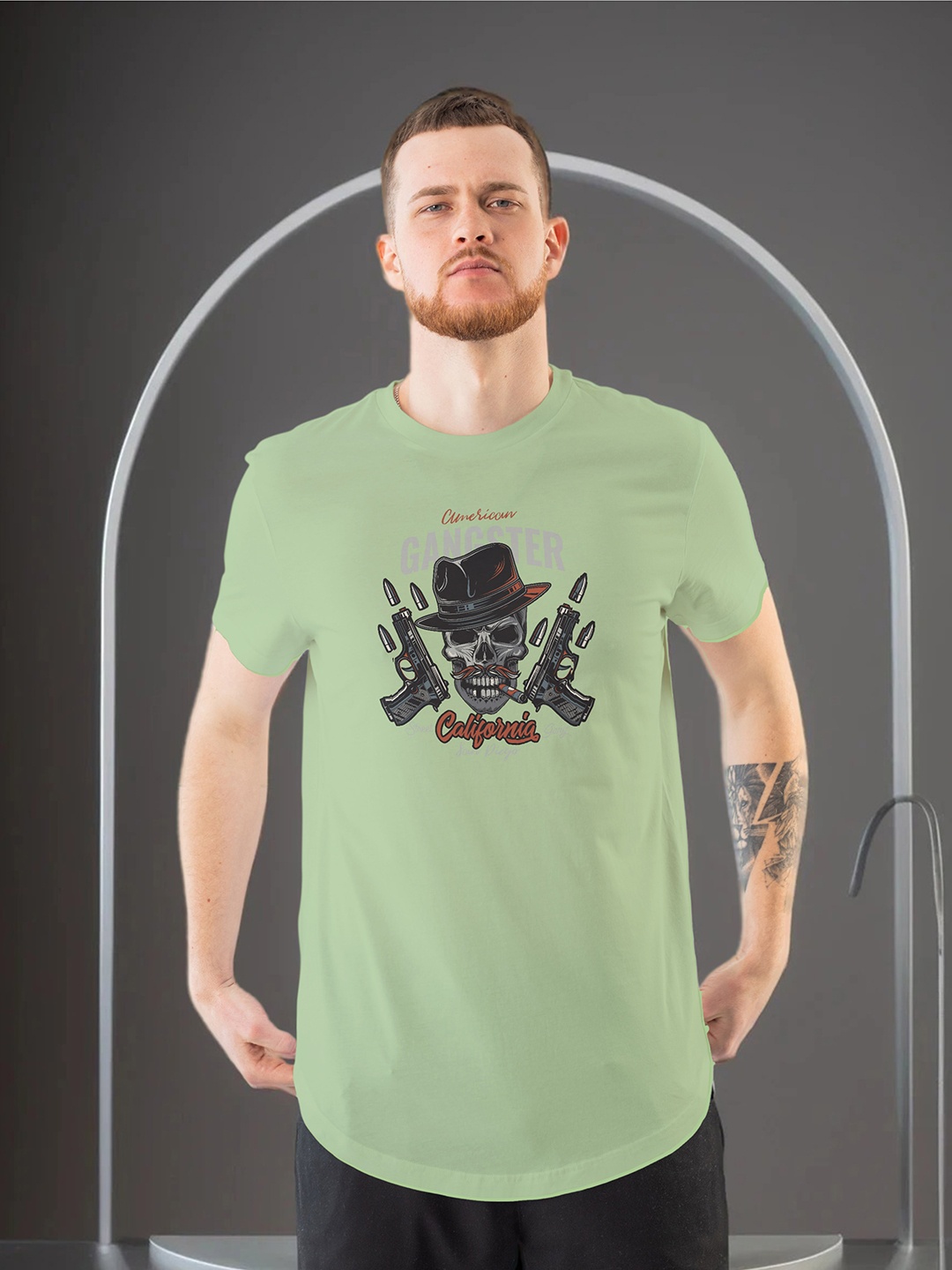

Moda Rapido Men Printed Pockets T-shirt, Sea green