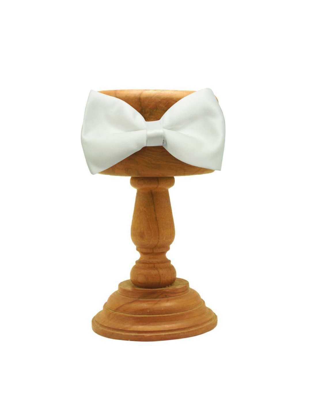 

The Tie Hub Men Bow Tie, White