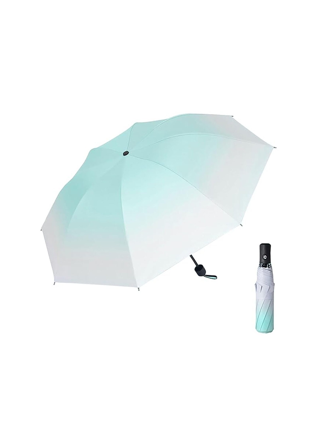 

Sasimo Semi-Automatic 3 Fold Quirky Umbrellas, Sea green