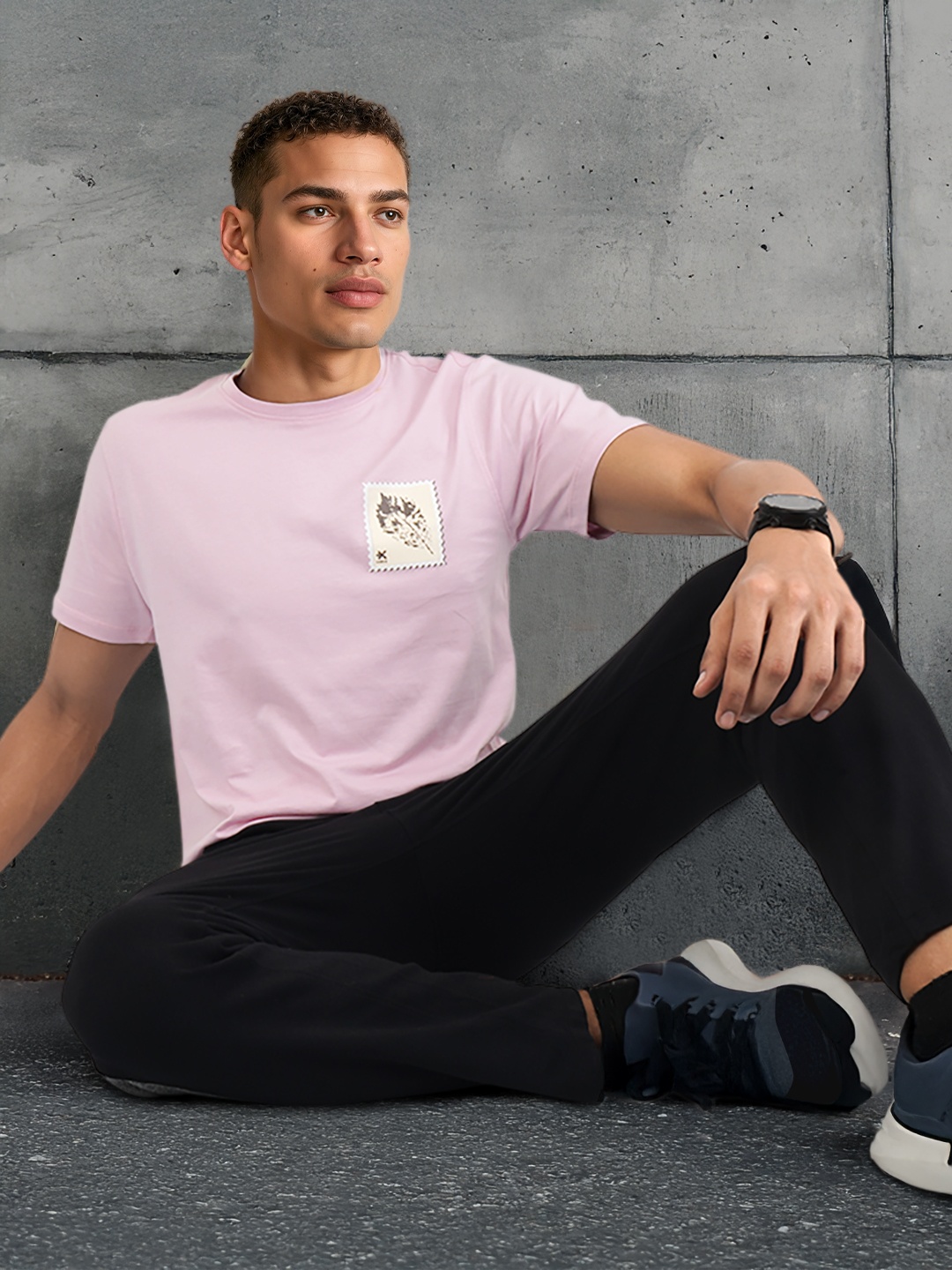 

HRX by Hrithik Roshan Pure Cotton Yoga T-shirt, Lavender