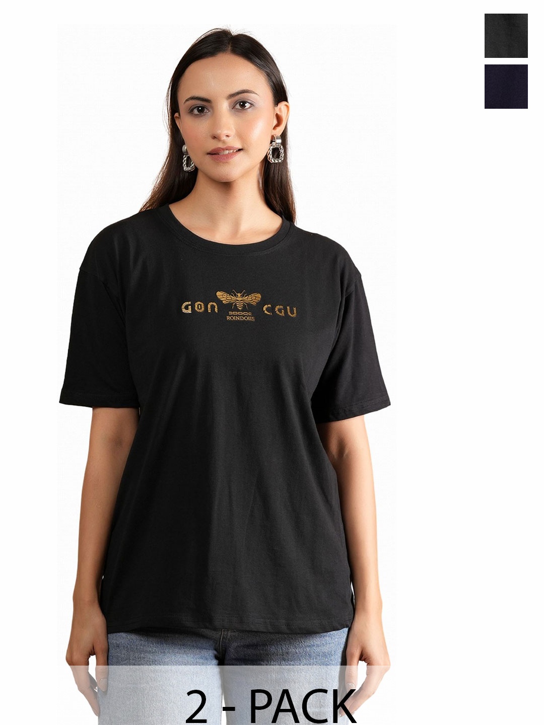 

BAESD Women Typography 2 Printed T-shirt, Multi