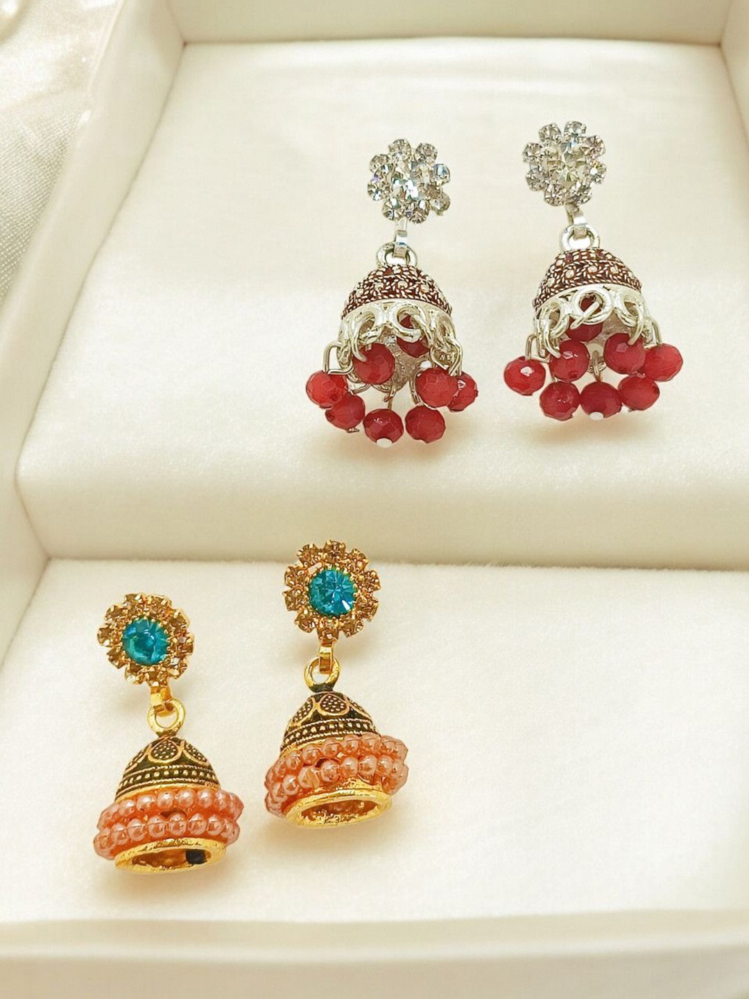 

FEMMIBELLA Contemporary Studs Earrings, Multi