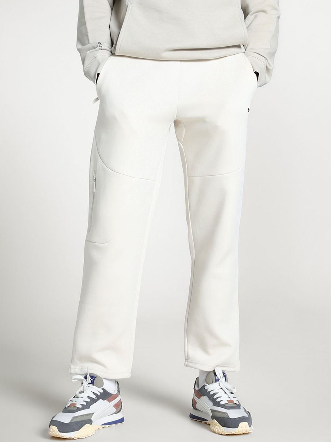 

PUMA TECH Regular Fit Track Pants, White