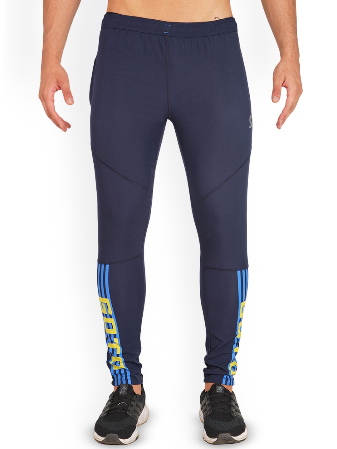 

GOTO Men Dri-FIT Mid-Rise Track Pants, Navy blue