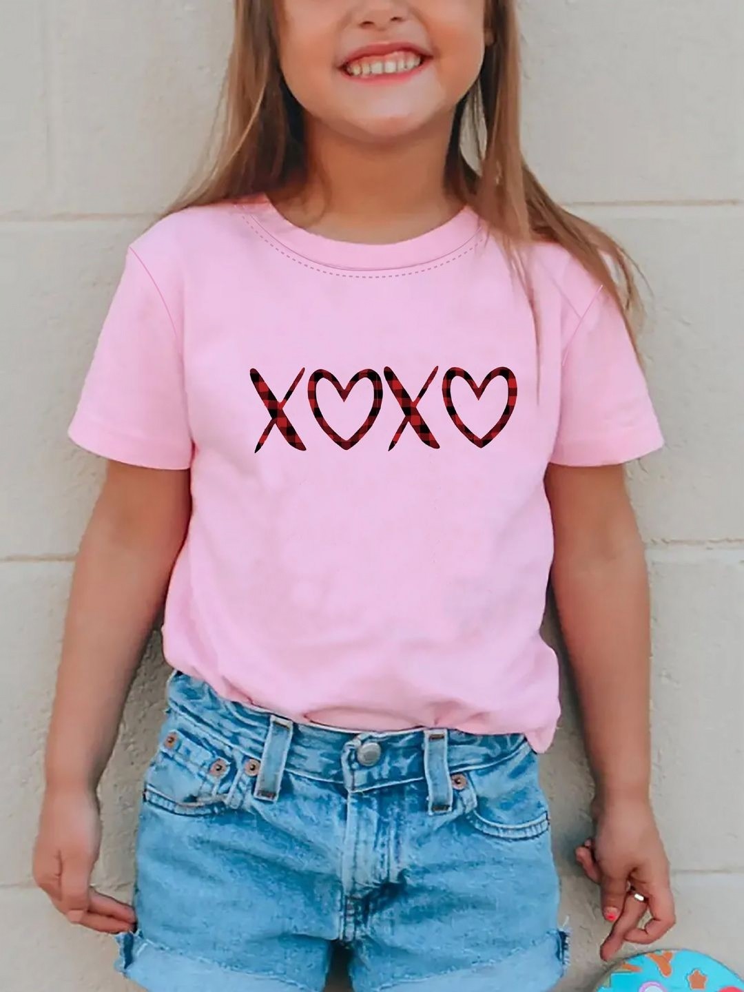 

YK Girls Pockets T-shirt, Pink