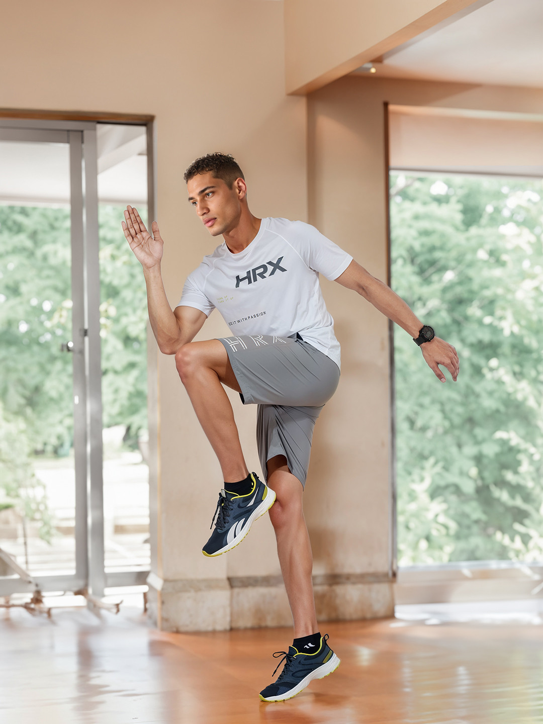 

HRX by Hrithik Roshan Men Brand Logo Printed Ultralite Running T-shirt, White
