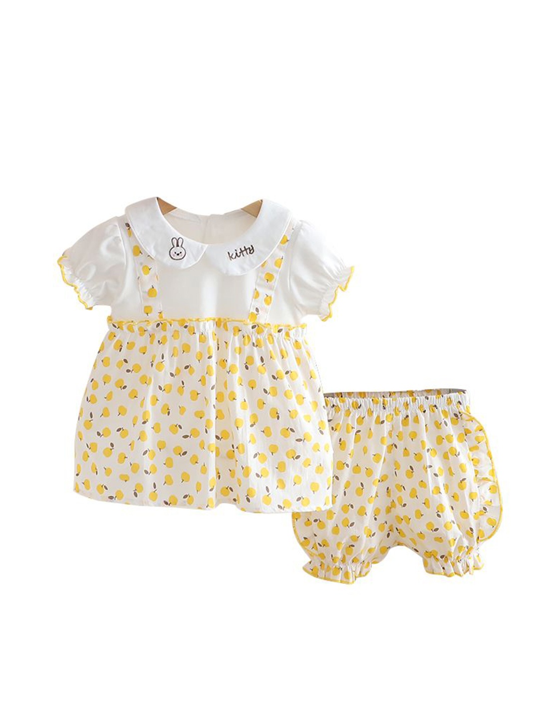 

StyleCast x Revolte Girls Printed Round Neck Tunic With Shorts, Yellow