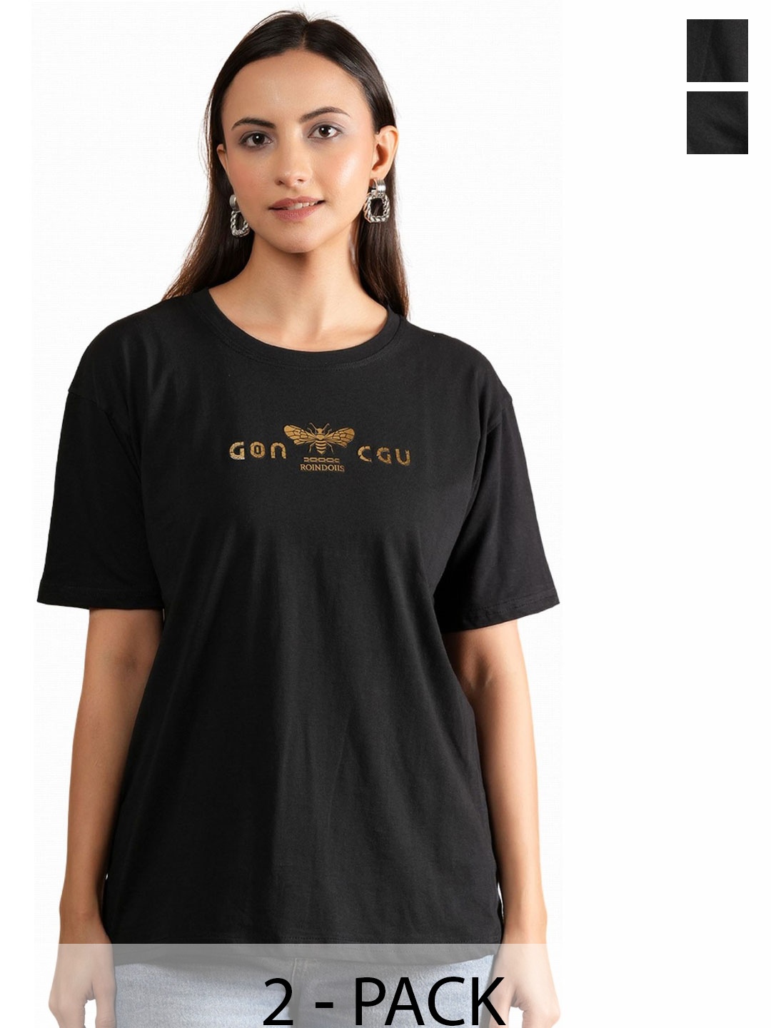 

Metronaut Women Typography 2 Printed T-shirt, Multi