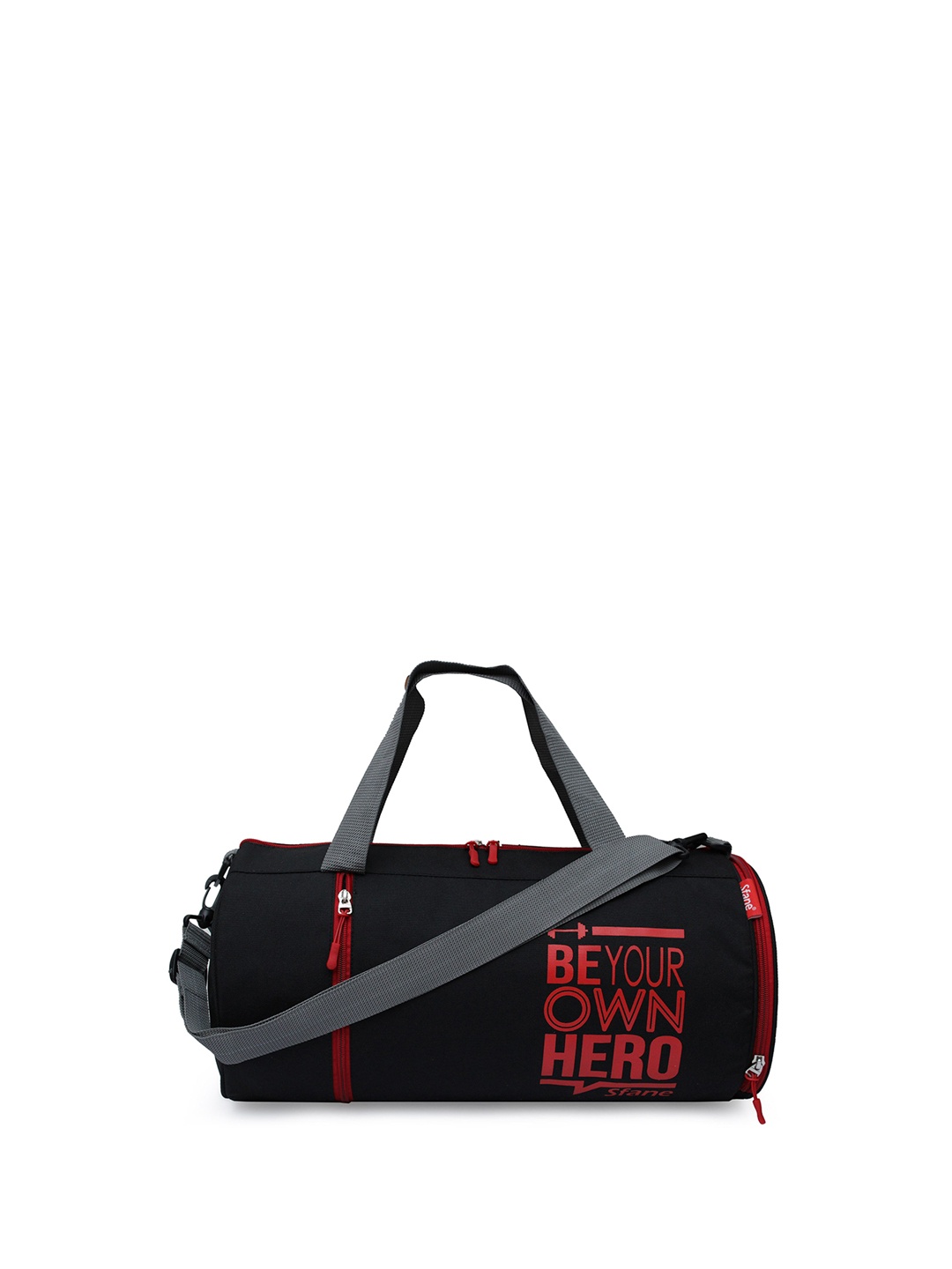 

Sfane Printed Medium Sports or Gym Duffel Bag, Black