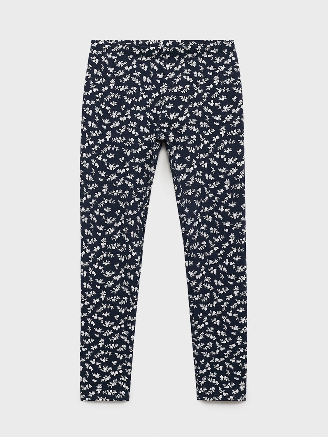 

Mango Kids Girls Floral Printed Leggings, Navy blue