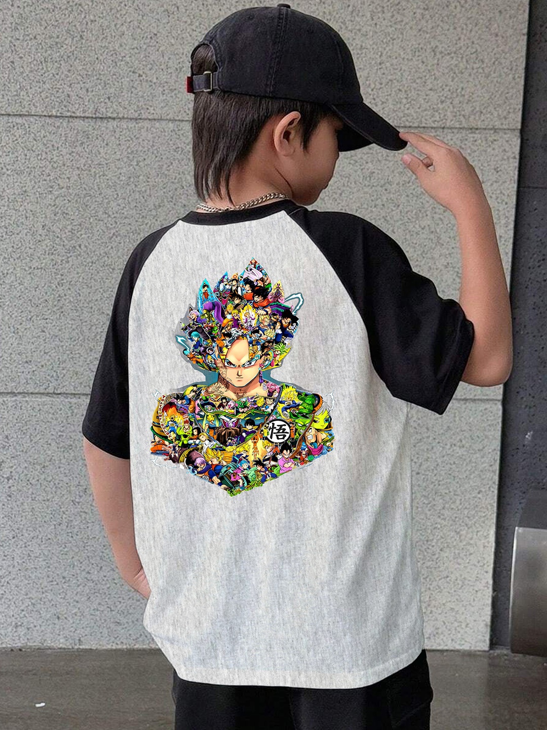 

BAESD Boys Printed T-shirt, Grey