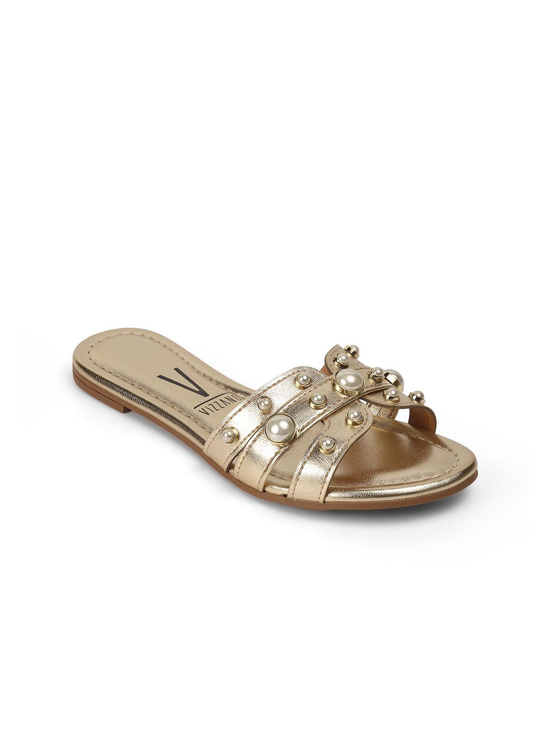 

Vizzano Women Open Toe Flats, Gold