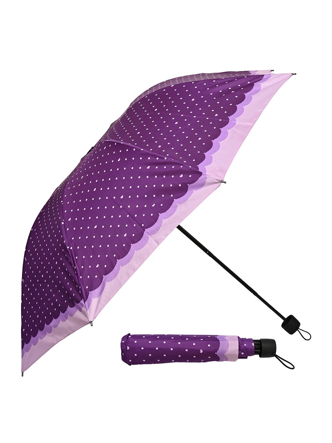

LOOM LEGACY Manual 3 Fold Geometric Umbrellas, Purple