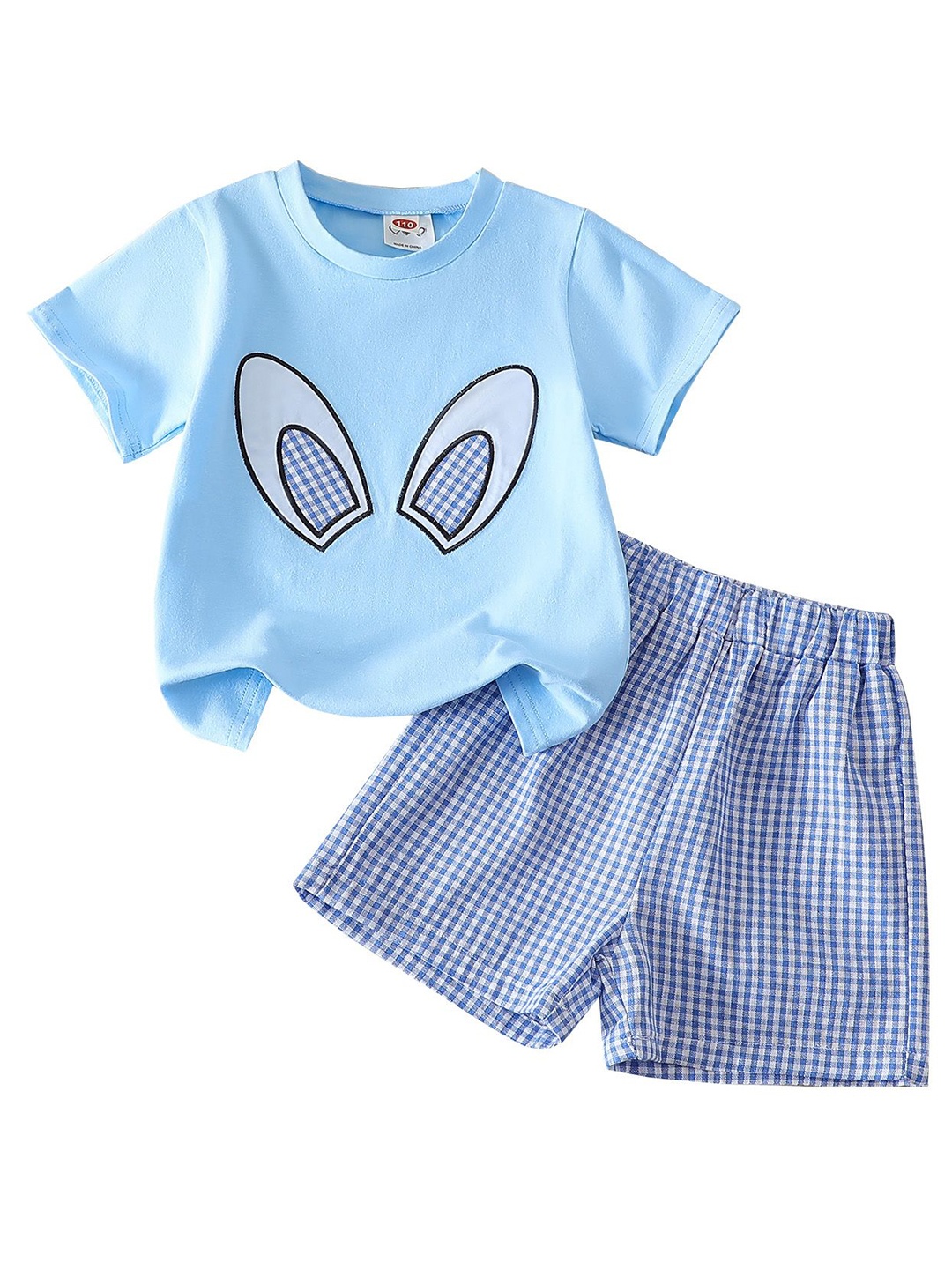

StyleCast x Revolte Boys Printed Round Neck T-shirt With Shorts, Blue