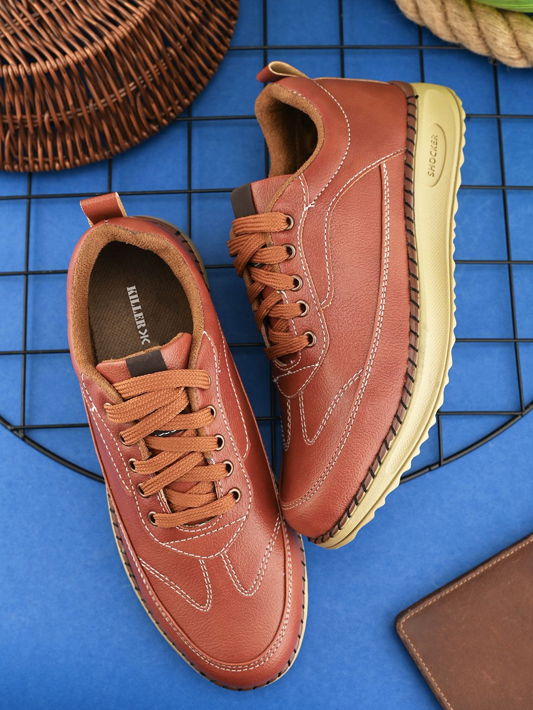 

Killer Men Lace-Ups Sneakers, Tan