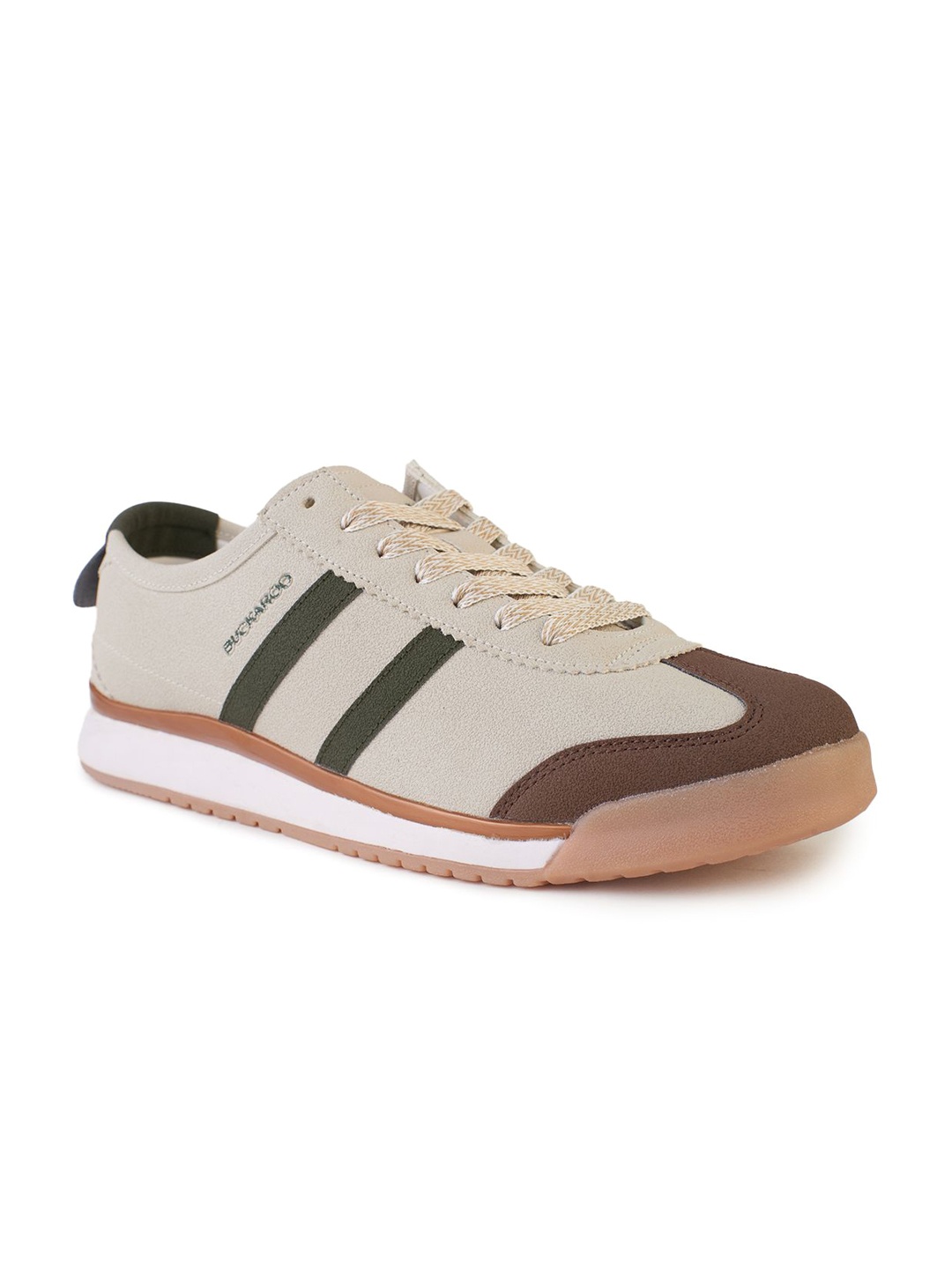 

Buckaroo ZIPPO Men Lightweight Round Toe Lace-Ups Sneakers, Beige