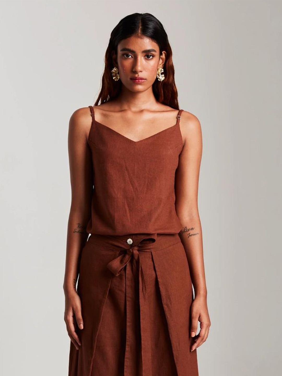 

Saphed Top, Brown