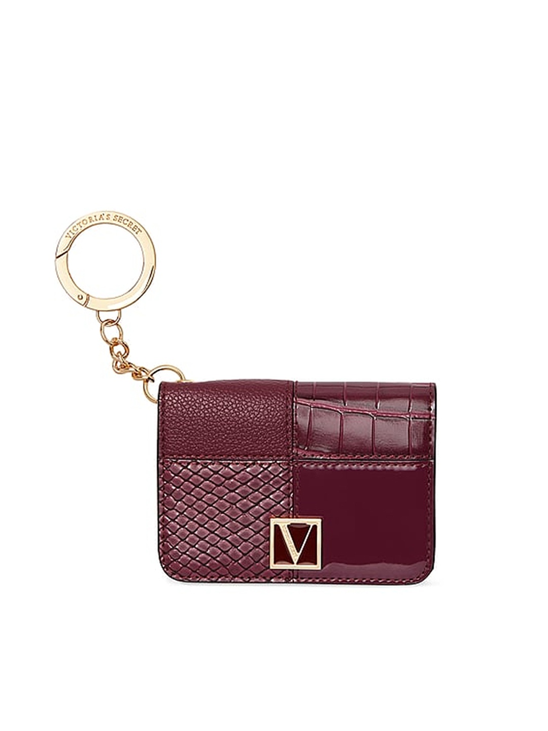 

Victoria's Secret Women Textured Card Holder, Burgundy