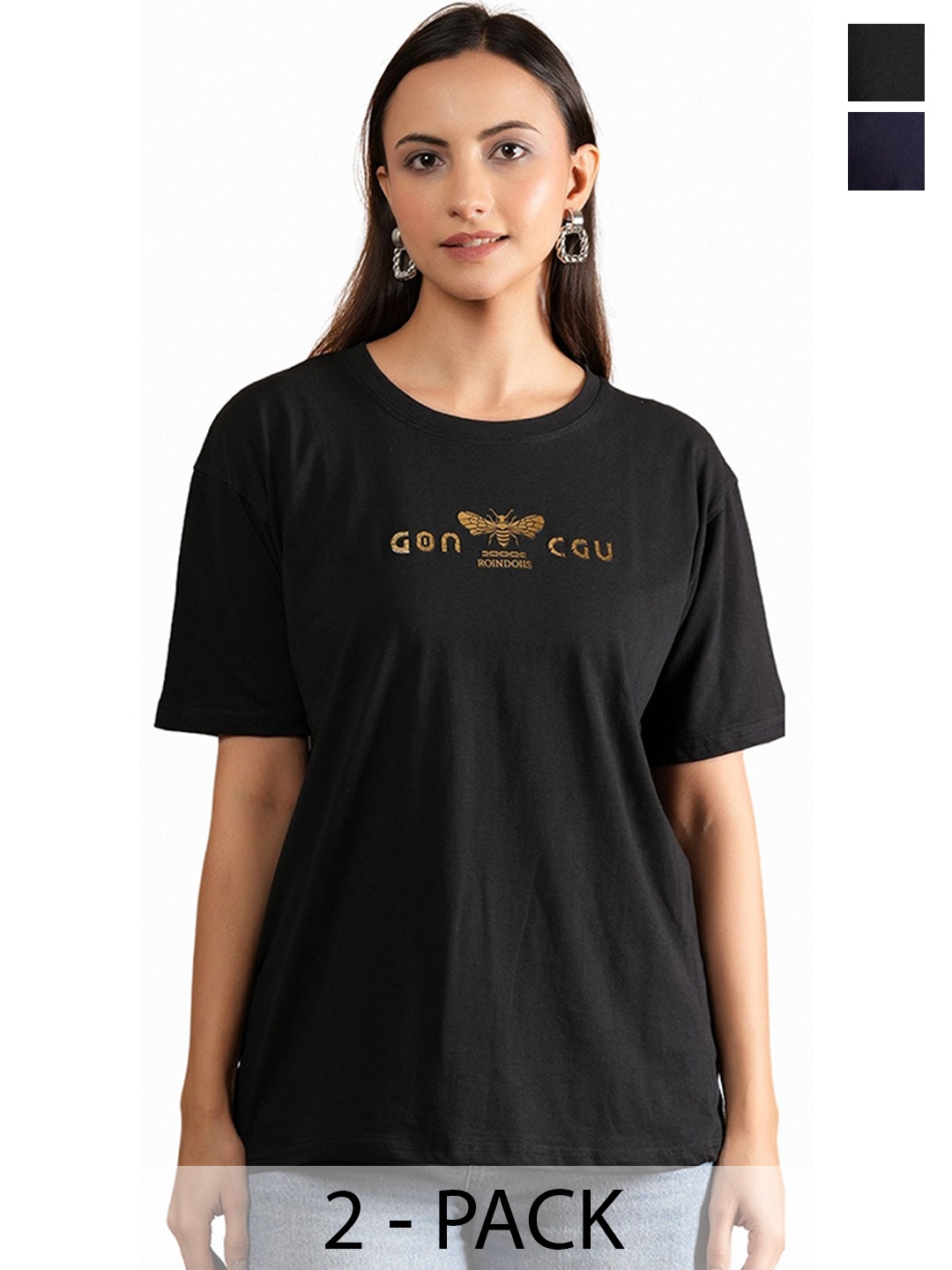 

Metronaut Women Typography 2 Printed T-shirt, Multi